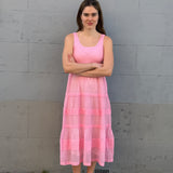 IVES PLEAT DRESS, VOILE PINK