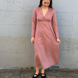 BELLA DRESS, RED CHECK HANDLOOM COTTON