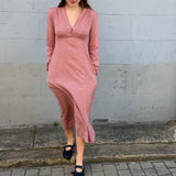 BELLA DRESS, RED CHECK HANDLOOM COTTON
