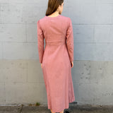 BELLA DRESS, RED CHECK HANDLOOM COTTON