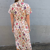 BLOSSOM DRESS, BLOCKPRINT FLORALS COTTON