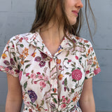 BLOSSOM DRESS, BLOCKPRINT FLORALS COTTON
