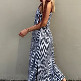 RIBBON DRESS, IKAT MONOCHROME HANDLOOM COTTON