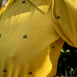 INDUS SHIRT, MUSTARD YELLOW COTTON