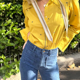 INDUS SHIRT, MUSTARD YELLOW COTTON
