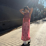 LOTUS DRESS, PINK ORGANZA