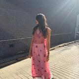 LOTUS DRESS, PINK ORGANZA