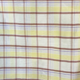 CANNA MADRAS CHECK SARONG, YELLOW COTTON
