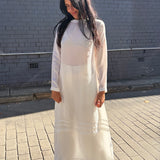 WILLOW SWING DRESS, CUPRO WHITE