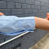 ROSE SHIRT,  SKY BLUE COTTON POPLIN