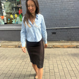 ROSE SHIRT,  SKY BLUE COTTON POPLIN