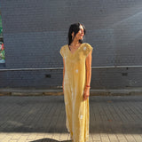 SURYA PANT, GOLD SILK VELVET
