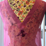 LOTUS DRESS, PINK ORGANZA