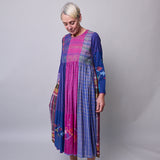 VIOLET DRESS, COTTON MULTI COLOUR
