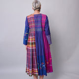 VIOLET DRESS, COTTON MULTI COLOUR