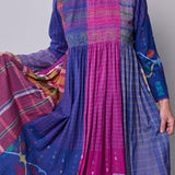 VIOLET DRESS, COTTON MULTI COLOUR