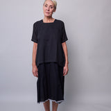 MOONLIGHT SHIRT, BLACK COTTON
