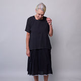 MOONLIGHT SHIRT, BLACK COTTON