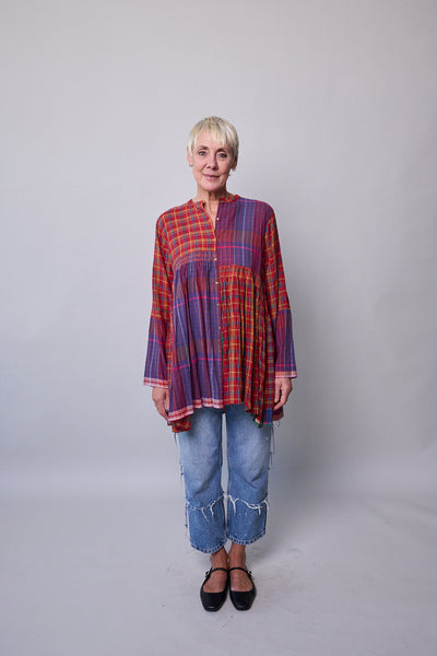 RUBY SHIRT, RED COTTON