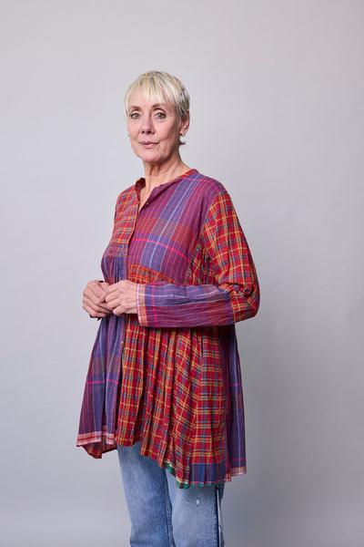 RUBY SHIRT, RED COTTON