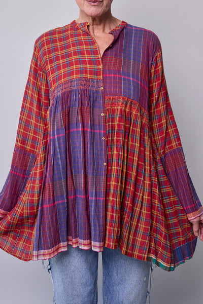 RUBY SHIRT, RED COTTON