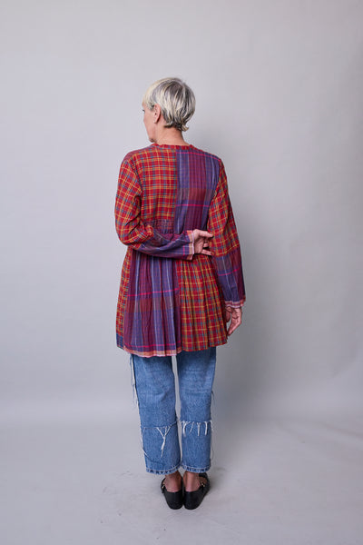 RUBY SHIRT, RED COTTON