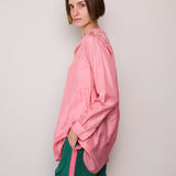 RUBY SHIRT, PINK SILK