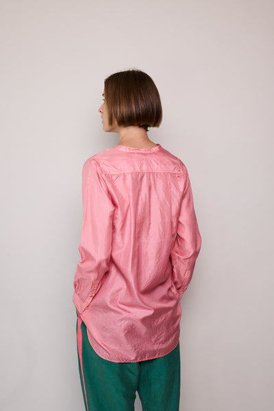 RUBY SHIRT, PINK SILK