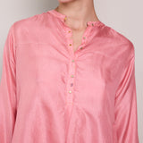 RUBY SHIRT, PINK SILK