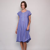 SKY DRESS, BLUE COTTON