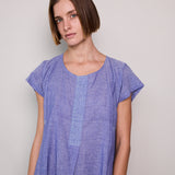 SKY DRESS, BLUE COTTON