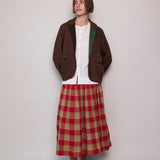AUTUMN JACKET, BROWN WOOL SILK