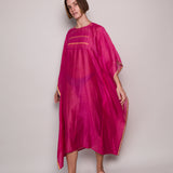DAHLIA KAFTAN, FUCHSIA SILK