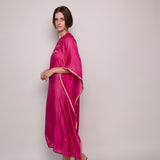 DAHLIA KAFTAN, FUCHSIA SILK