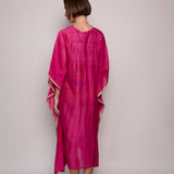 DAHLIA KAFTAN, FUCHSIA SILK