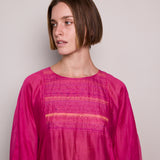 DAHLIA KAFTAN, FUCHSIA SILK