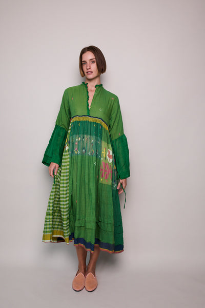 EVERGREEN PANEL DRESS