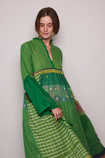 EVERGREEN PANEL DRESS