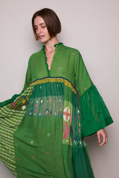 EVERGREEN PANEL DRESS