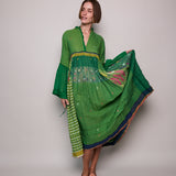 EVERGREEN PANEL DRESS