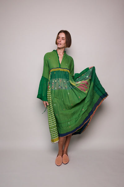 EVERGREEN PANEL DRESS