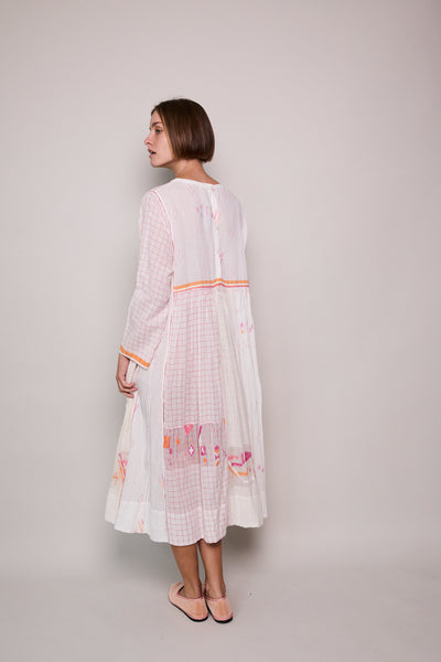 MAGNOLIA DRESS, IVORY JAMDANI