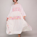 MAGNOLIA DRESS, IVORY JAMDANI