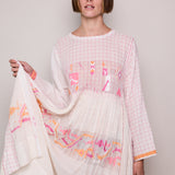 MAGNOLIA DRESS, IVORY JAMDANI
