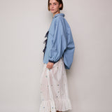 COMET OVERLAY SHIRT, BLUE POPLIN