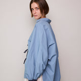 COMET OVERLAY SHIRT, BLUE POPLIN