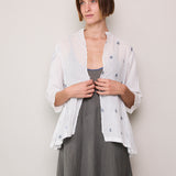 VIOLET SHIRT, WHITE COTTON