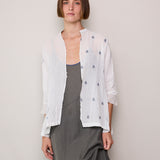 VIOLET SHIRT, WHITE COTTON