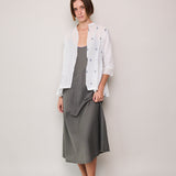 VIOLET SHIRT, WHITE COTTON