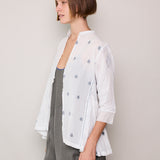VIOLET SHIRT, WHITE COTTON